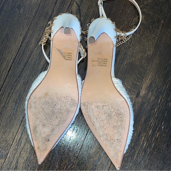 2 Elegant Beige with Gold Accents Heels for $20 - Picture 2 of 10